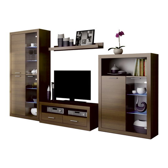 Set living TOGO 2, nuc, PAL melaminat, 304x49x194 cm