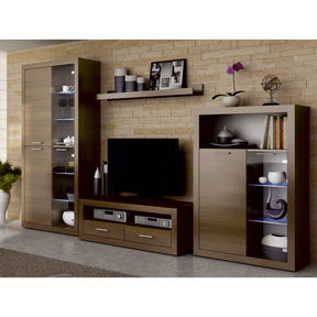 Set living TOGO 2, nuc, PAL melaminat, 304x49x194 cm
