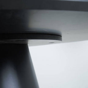 Masa ANGEL, cadru, gri/negru mat, 120x76 cm, rotunda, fixa