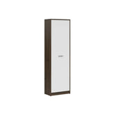 Dulap NEPO PLUS, stejar nobil/alb, PAL laminat, 60x34x197 cm