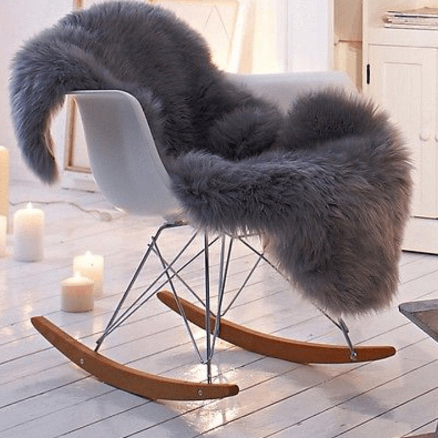 Blana artificiala EBONY TYP 5, gri, 60x90 cm