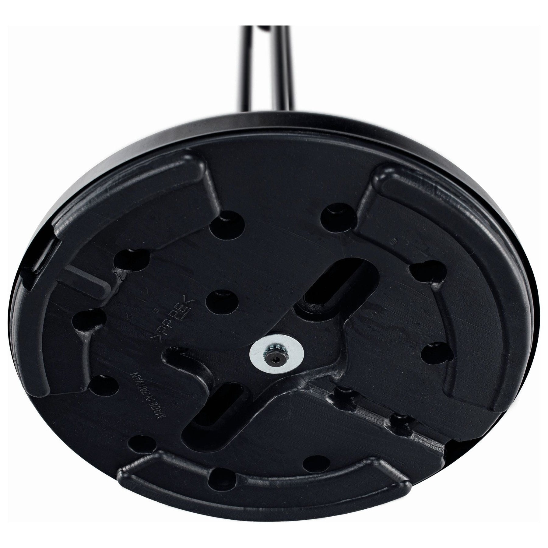 Cuier pom VASIL, negru lucios/stejar, metal/lemn, 30x30x198 cm