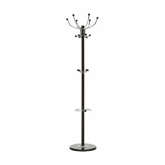 Cuier JIMY NEW, negru, metal/marmura, 37x37x175 cm