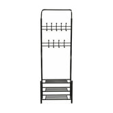 Cuier BARNUM, negru, metal, 66x30x190 cm