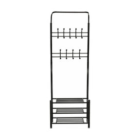 Cuier BARNUM, negru, metal, 66x30x190 cm