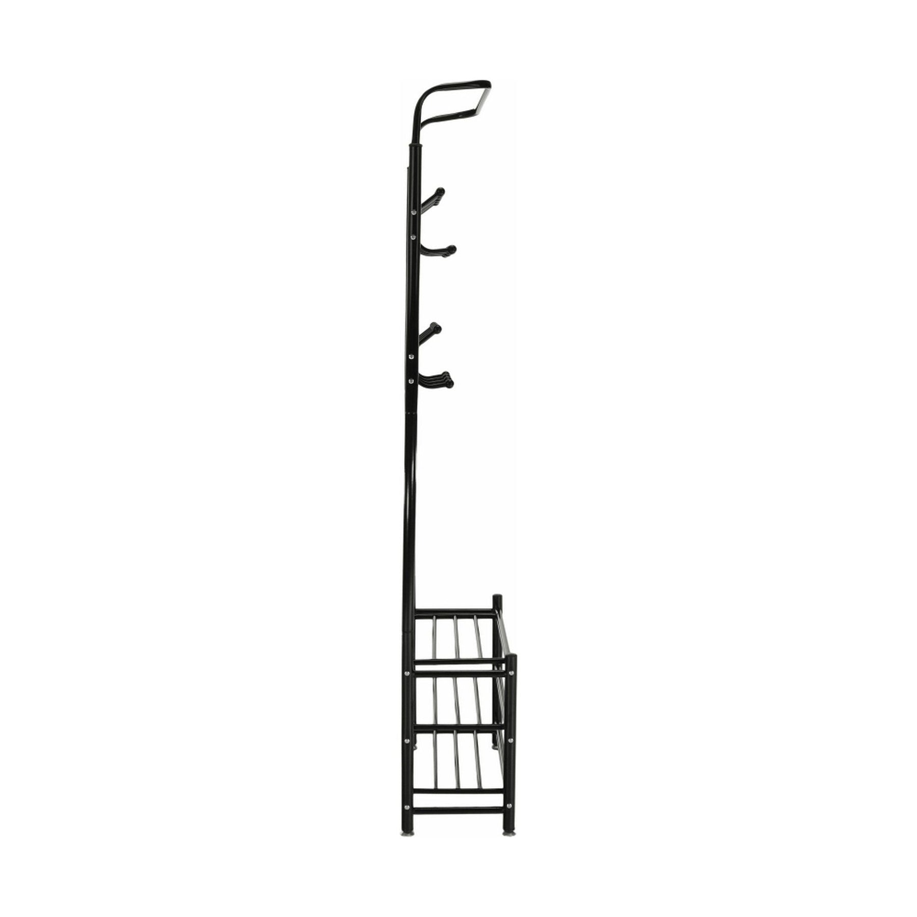 Cuier BARNUM, negru, metal, 66x30x190 cm