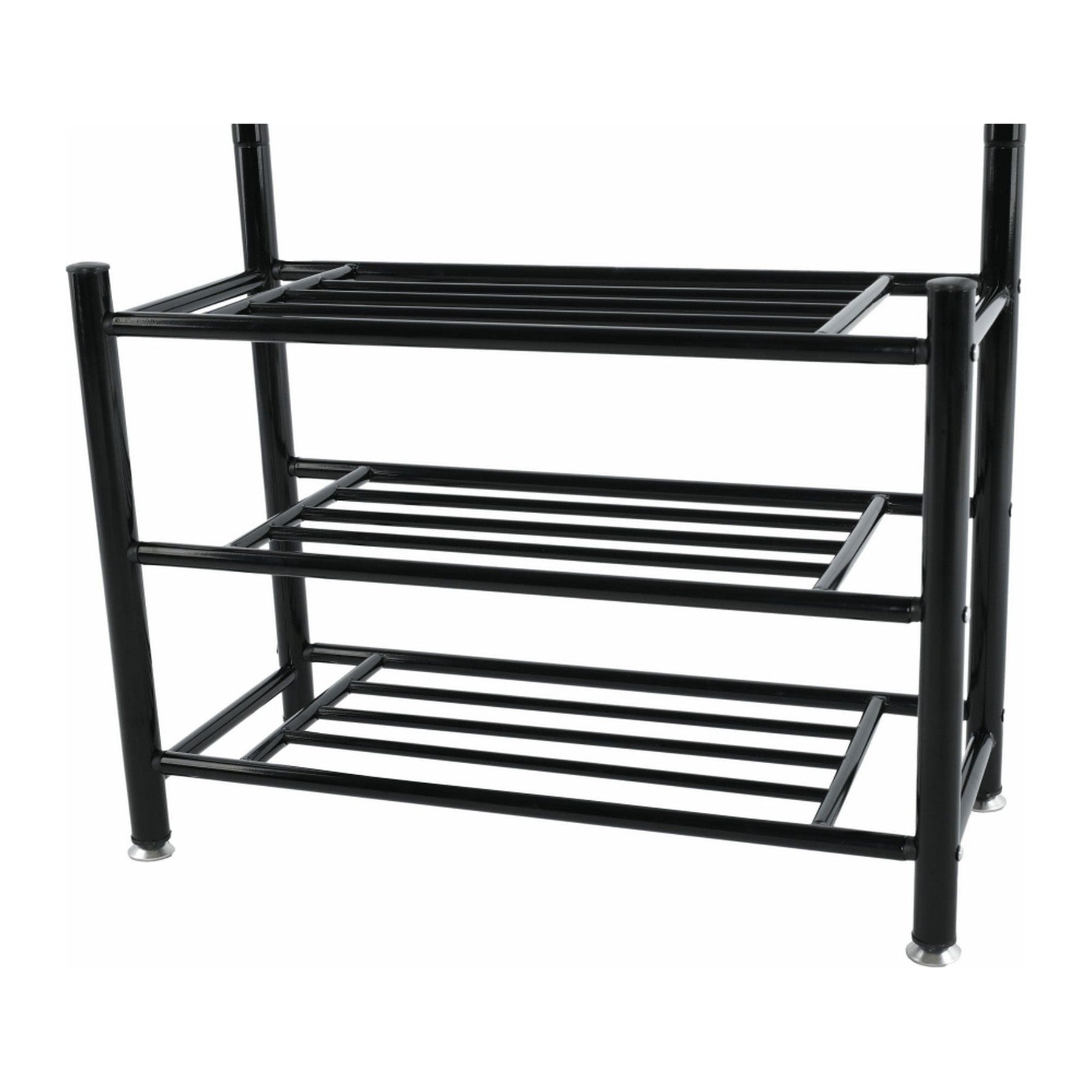 Cuier BARNUM, negru, metal, 66x30x190 cm