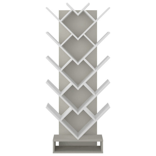 Biblioteca VEVEY, gri / alb, 59x21.6x150 cm