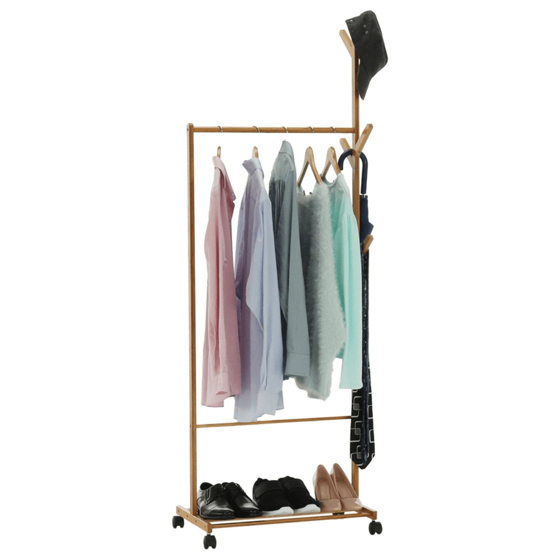 Stander haine VIKIR TYP 1, bambus, 60x35x174 cm