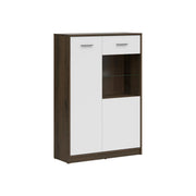 Vitrina BERGEN OCN-28411, alb/stejar