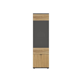 Vitrina BERGEN OCN-28418, stejar/negru