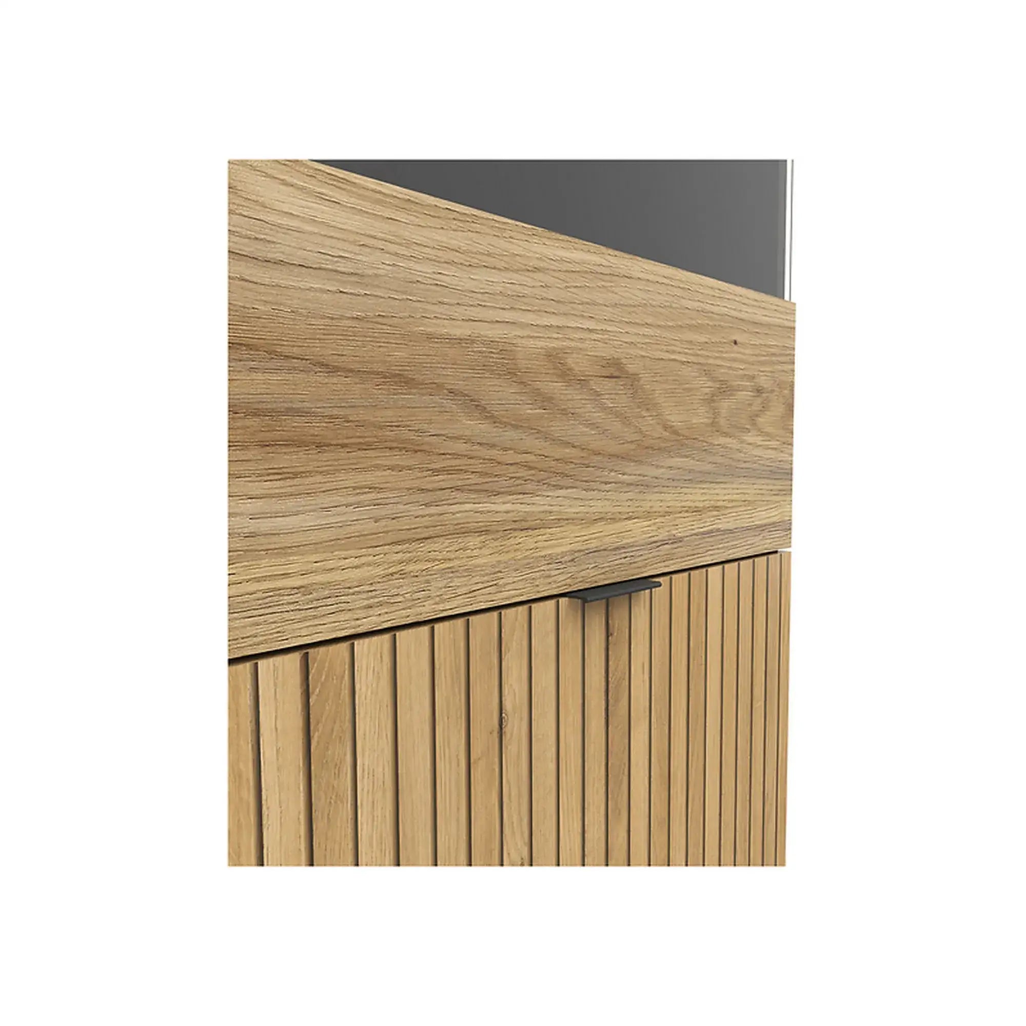 Vitrina BERGEN OCN-28418, stejar/negru