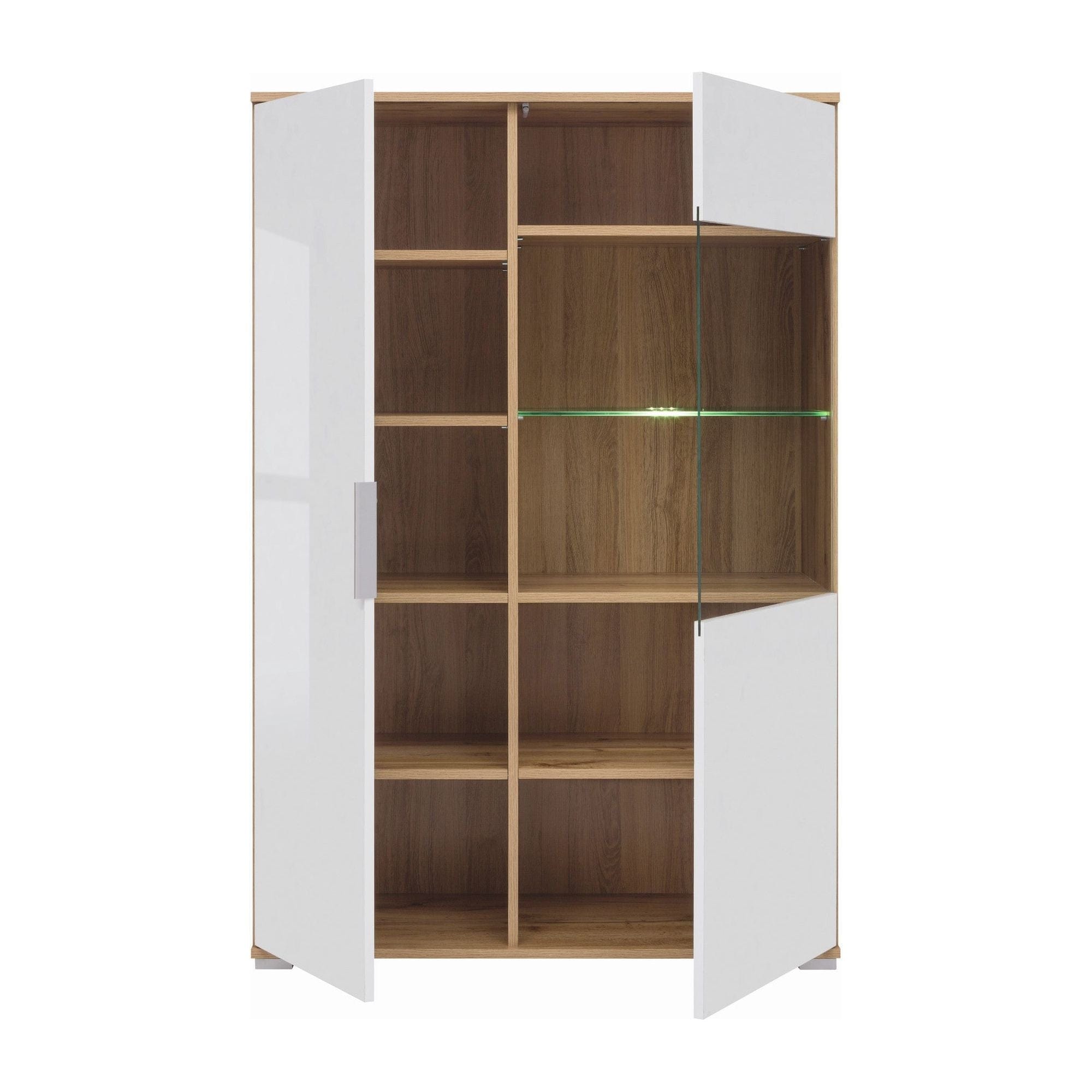 Vitrina BERGEN OCN-28423, alb/stejar wotan