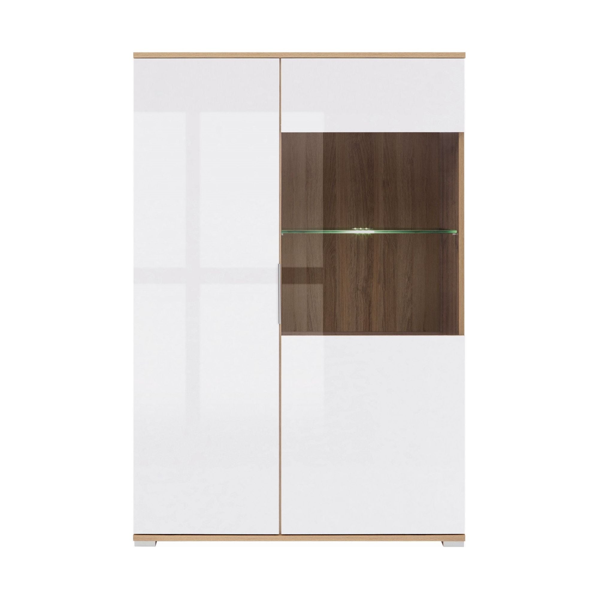 Vitrina BERGEN OCN-28423, alb/stejar wotan