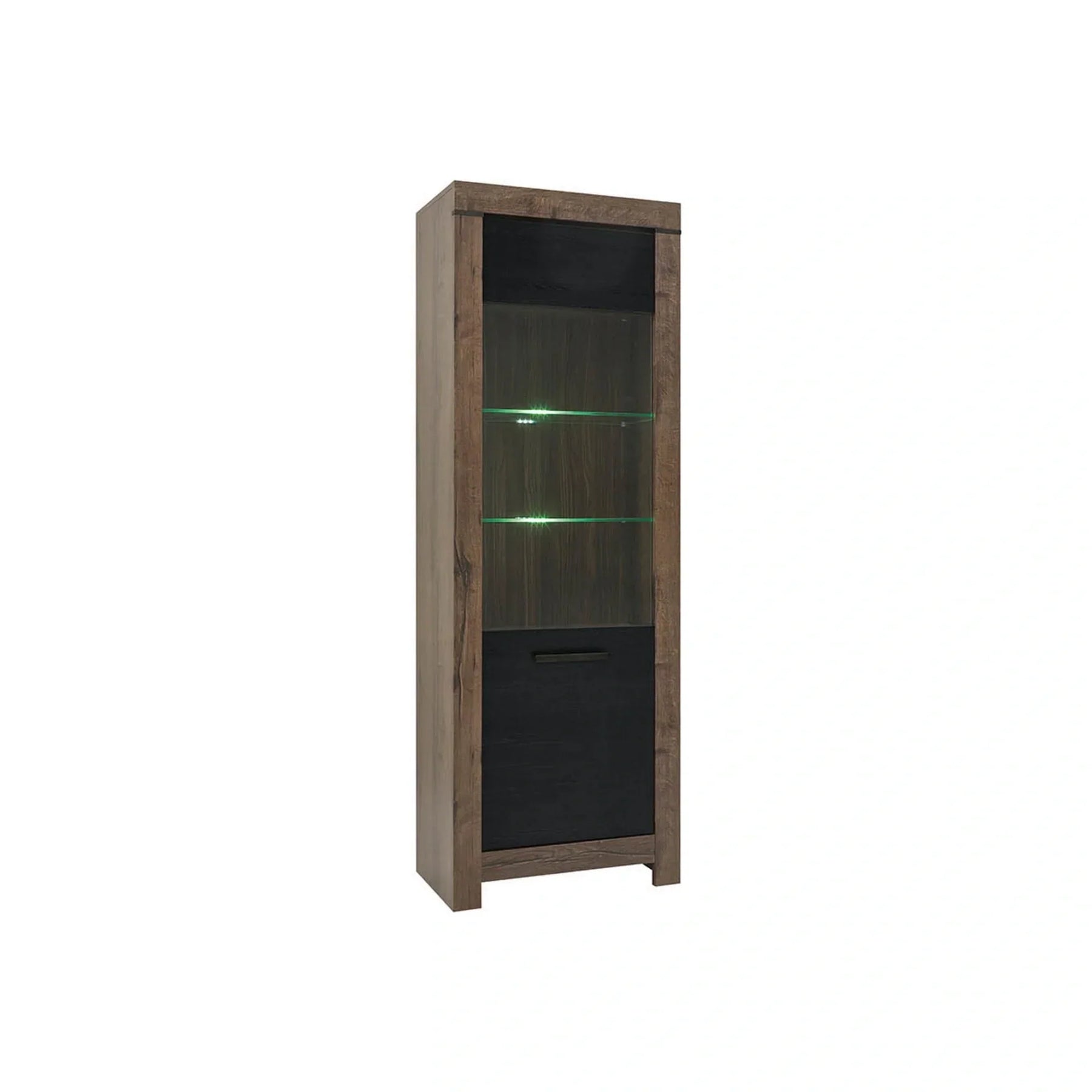 Vitrina BERGEN OCN-28425, stejar/negru