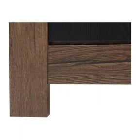 Vitrina BERGEN OCN-28425, stejar/negru
