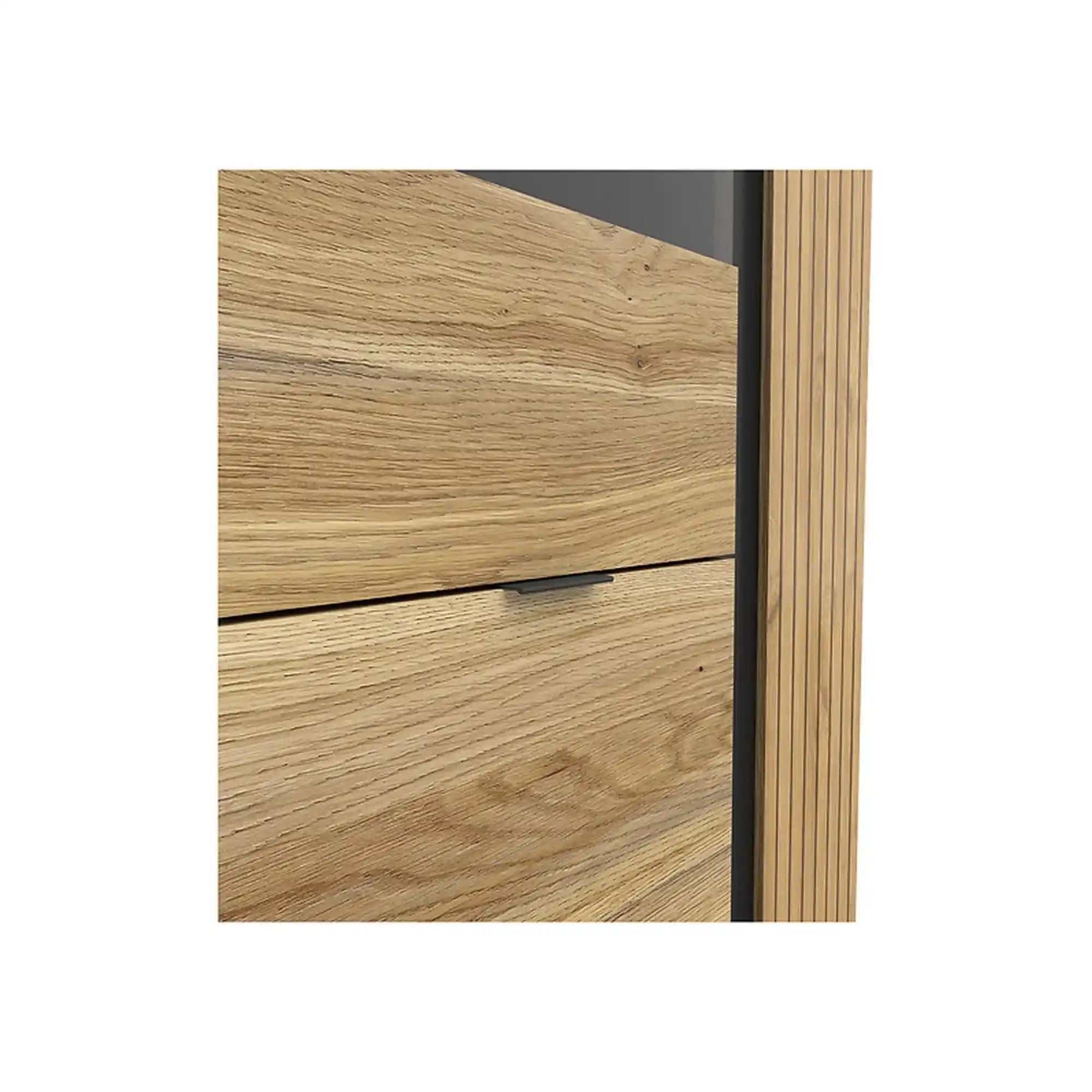 Vitrina BERGEN OCN-28428, stejar/negru