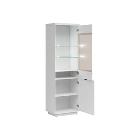 Vitrina BERGEN OCN-28449, alb lucios