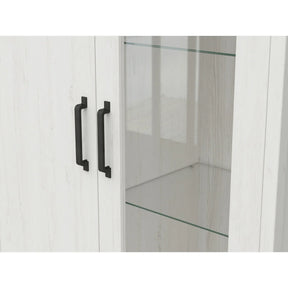 Vitrina BERGEN OCN-28451, pin alb/stejar grandson