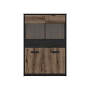 Vitrina BERGEN OCN-28456, nuc/negru