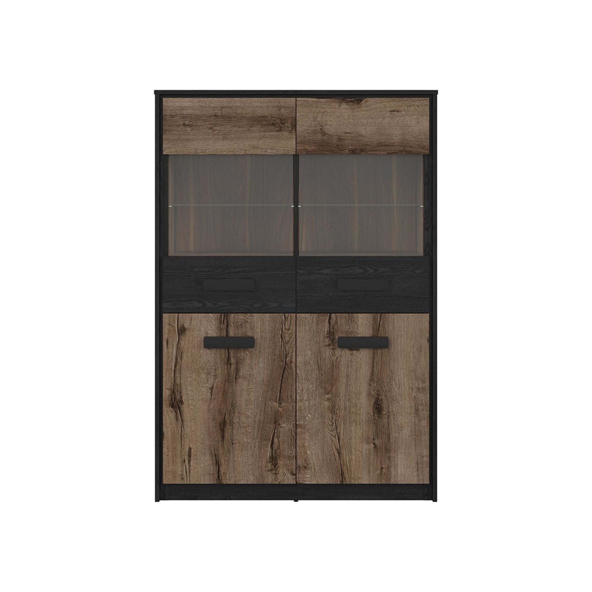 Vitrina BERGEN OCN-28456, nuc/negru