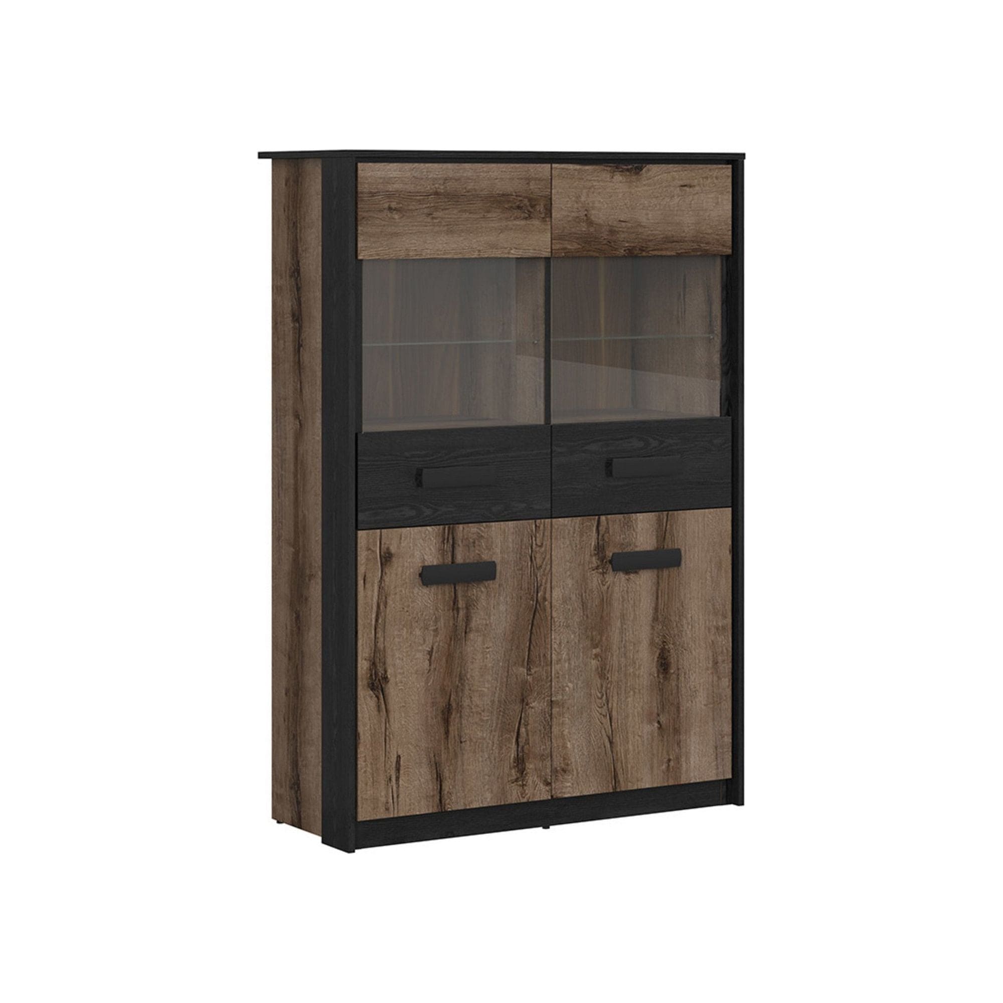 Vitrina BERGEN OCN-28456, nuc/negru