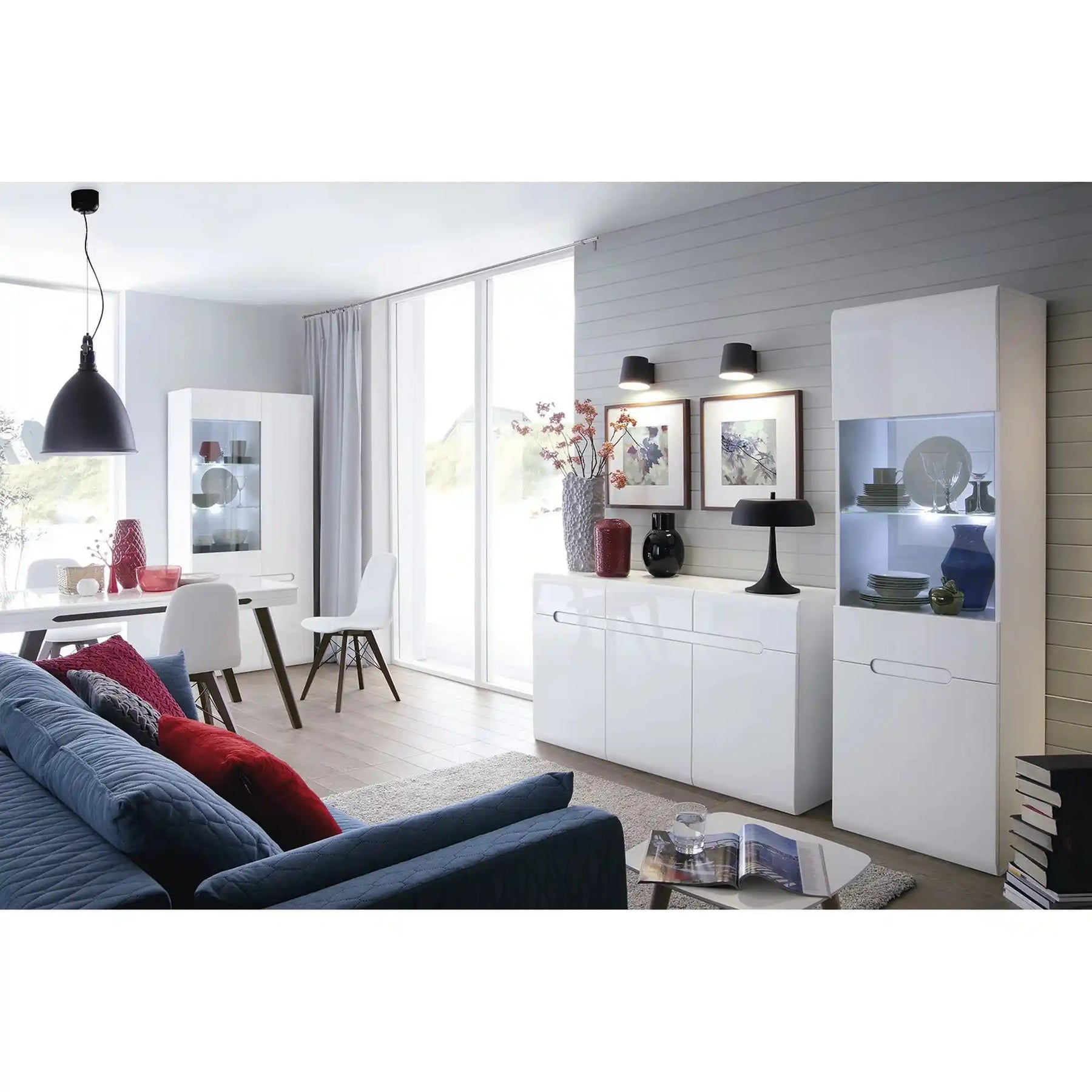 Vitrina BERGEN OCN-28459, alb