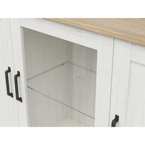 Vitrina BERGEN OCN-28468, alb/stejar