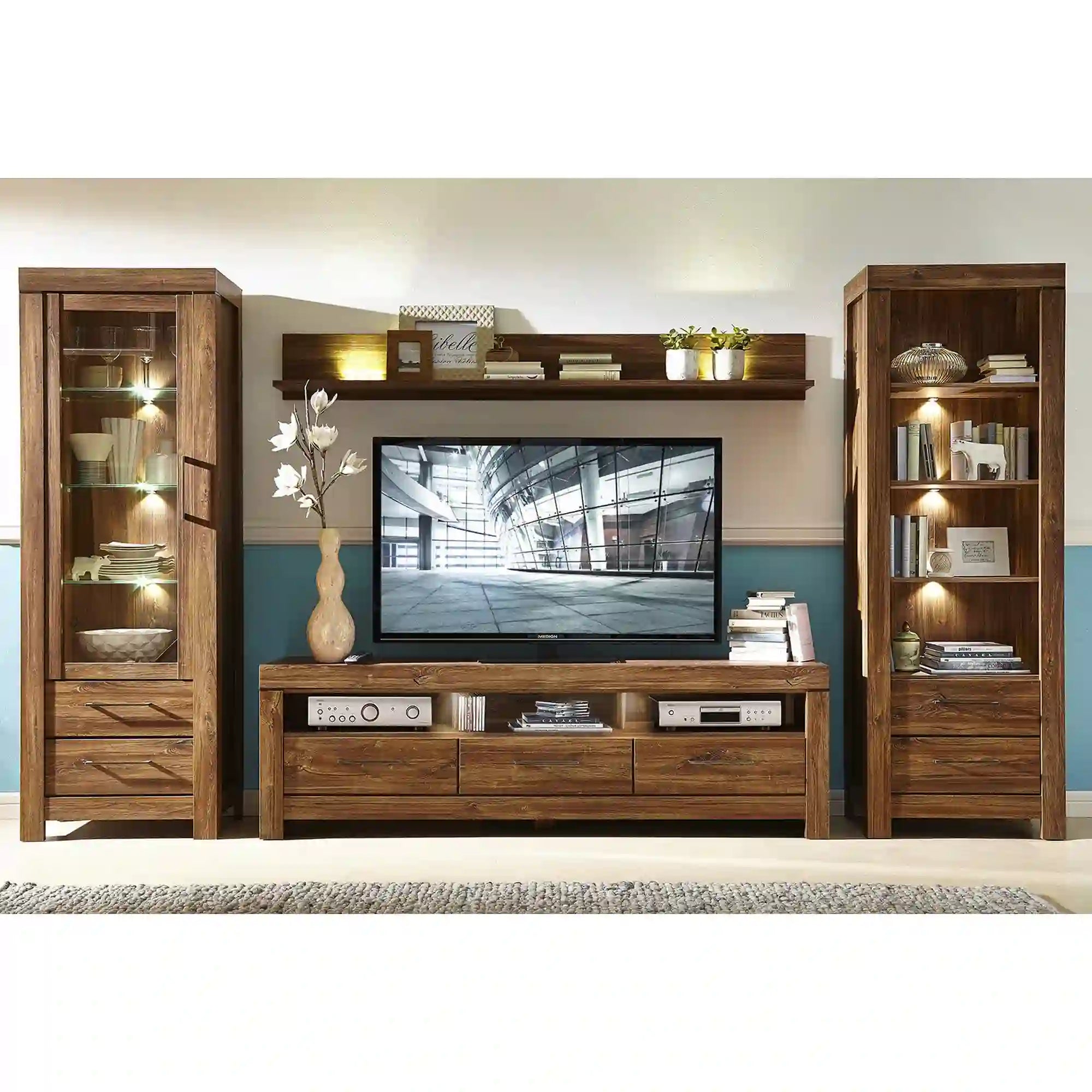 Vitrina BERGEN OCN-28474, stejar stirling