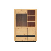 Vitrina BERGEN OCN-28475, stejar artisan/negru