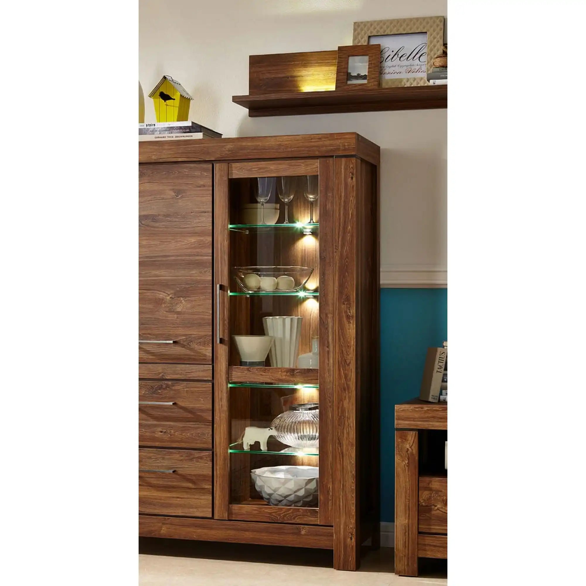 Vitrina BERGEN OCN-28483, stejar stirling