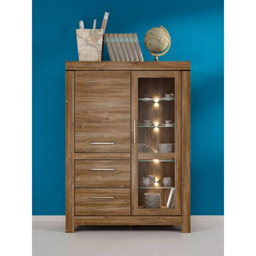 Vitrina BERGEN OCN-28483, stejar stirling