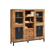 Vitrina BERGEN OCN-28485, stejar/negru