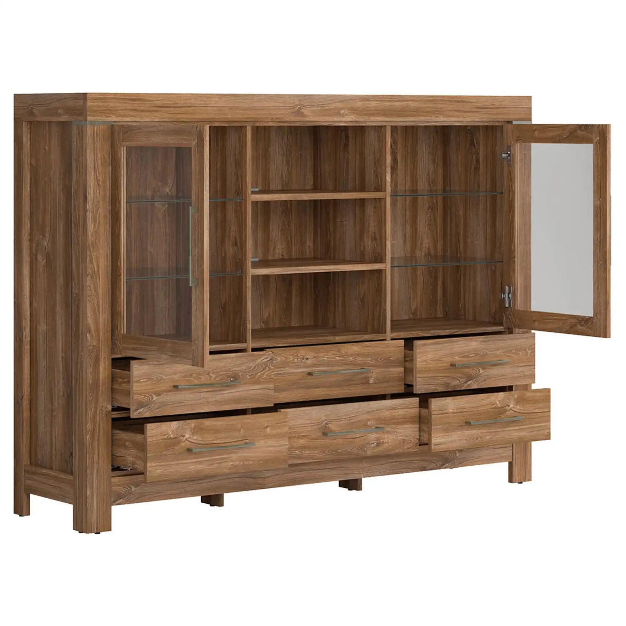 Vitrina BERGEN OCN-28491, stejar stirling