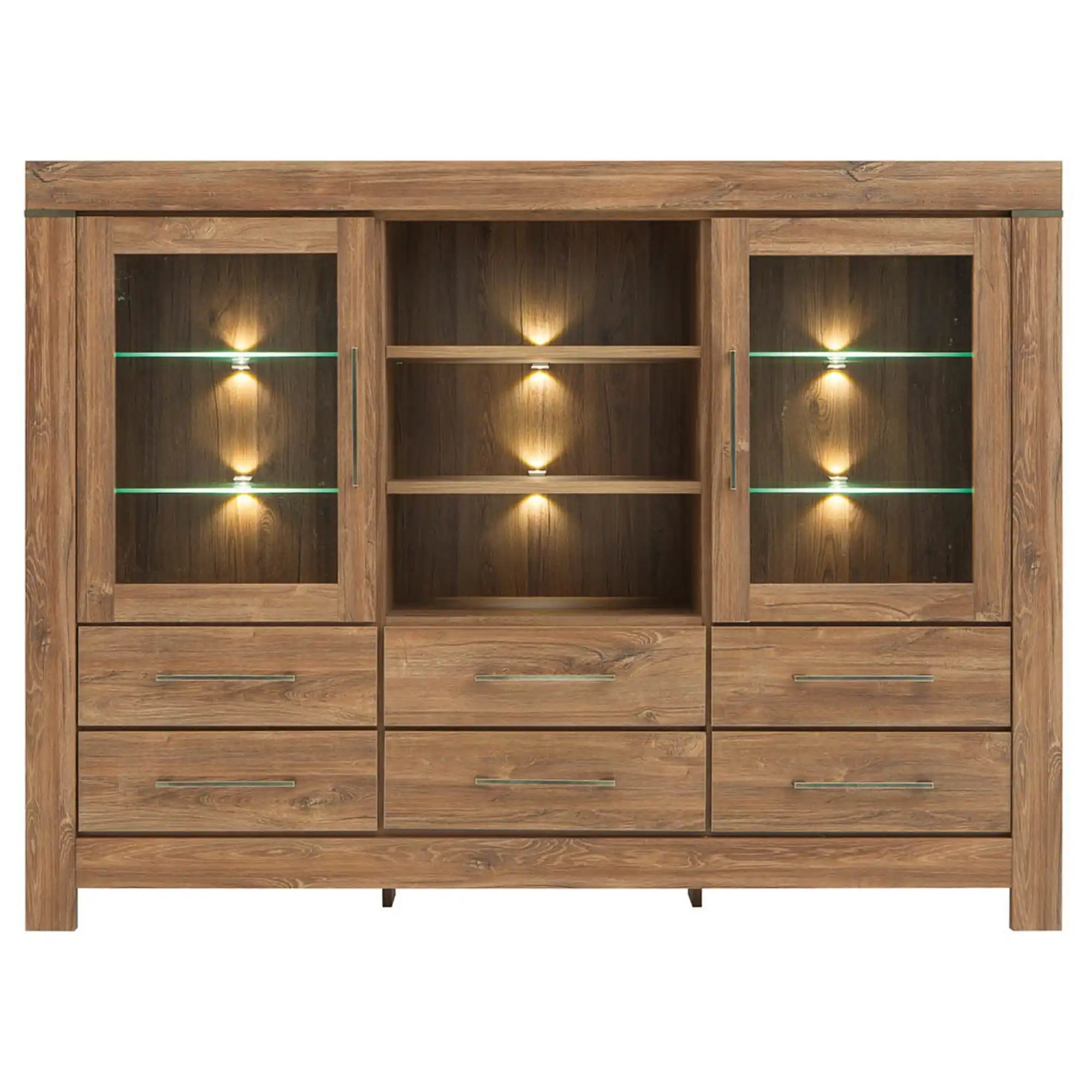 Vitrina BERGEN OCN-28491, stejar stirling