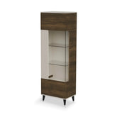 Vitrina HOUSTON OCN-35816, nuc/casmir/negru