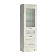 Vitrina HOUSTON OCN-35818, stejar craft alb