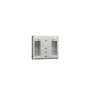 Vitrina HOUSTON OCN-35822, stejar craft alb