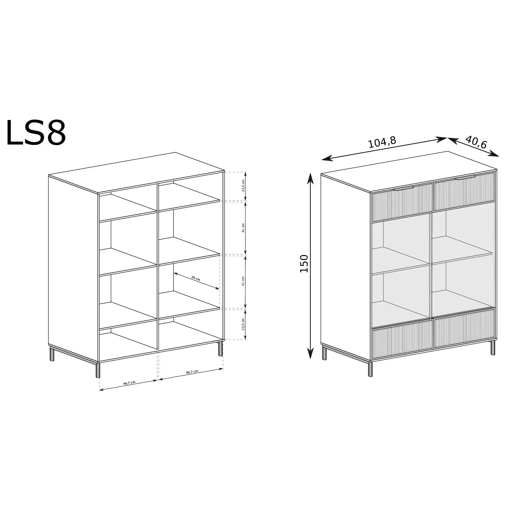 Vitrina HOUSTON OCN-35825, casmir