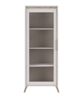 Vitrina LOUNGE 3, casmir/stejar sonoma, PAL/sticla, 61x45x152.5 cm