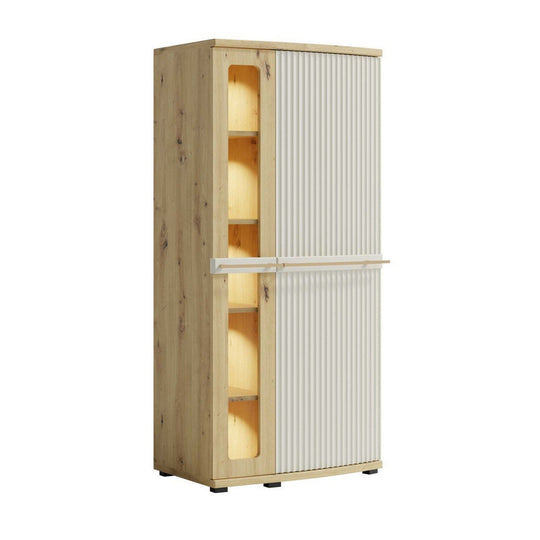 Vitrina MILANO OCN-27769, stejar artisan/casmir