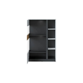 Vitrina NAPOLI OCN-28024, alb/stejar