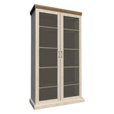 Vitrina living ROYAL WS, PAL melaminat, pin nordic/stejar salbatic, 87x39x187 cm