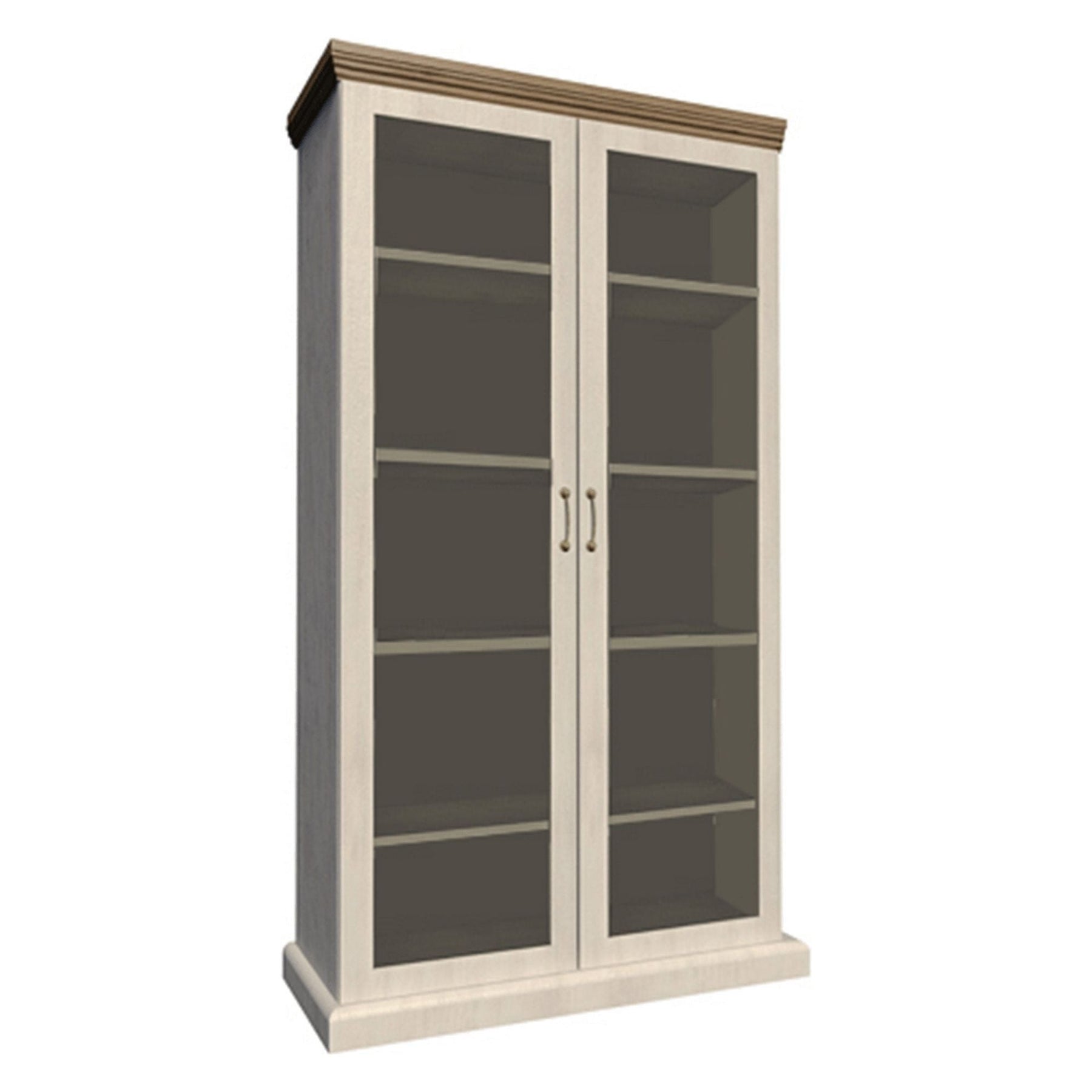 Vitrina living ROYAL WS, PAL melaminat, pin nordic/stejar salbatic, 87x39x187 cm