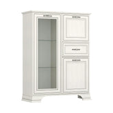 Vitrina TIFFANY II, grej, PAL, 94x37x125 cm