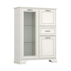 Vitrina TIFFANY II, grej, PAL, 94x37x125 cm