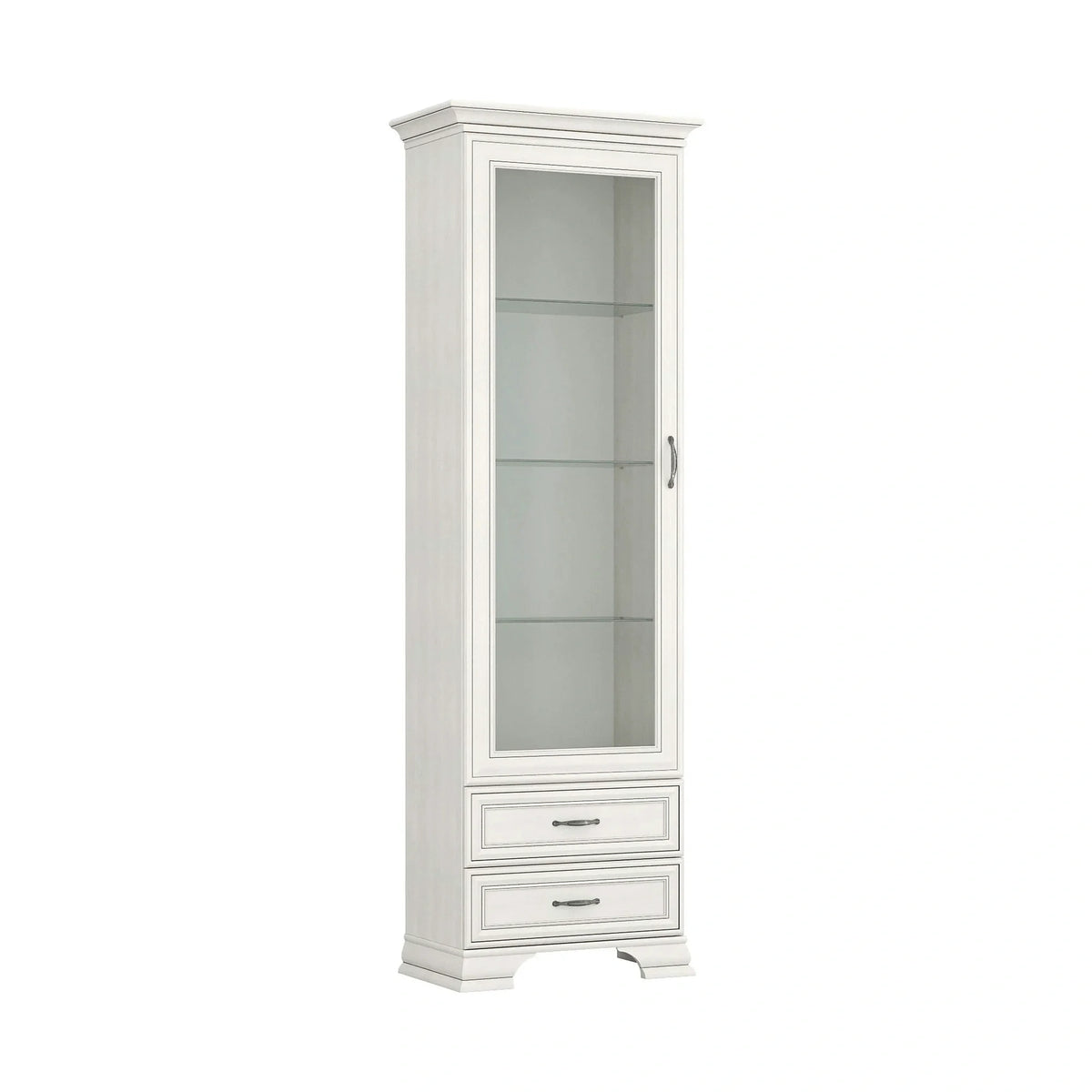 Vitrina TIFFANY II, grej, PAL laminat, 69x40x212 cm