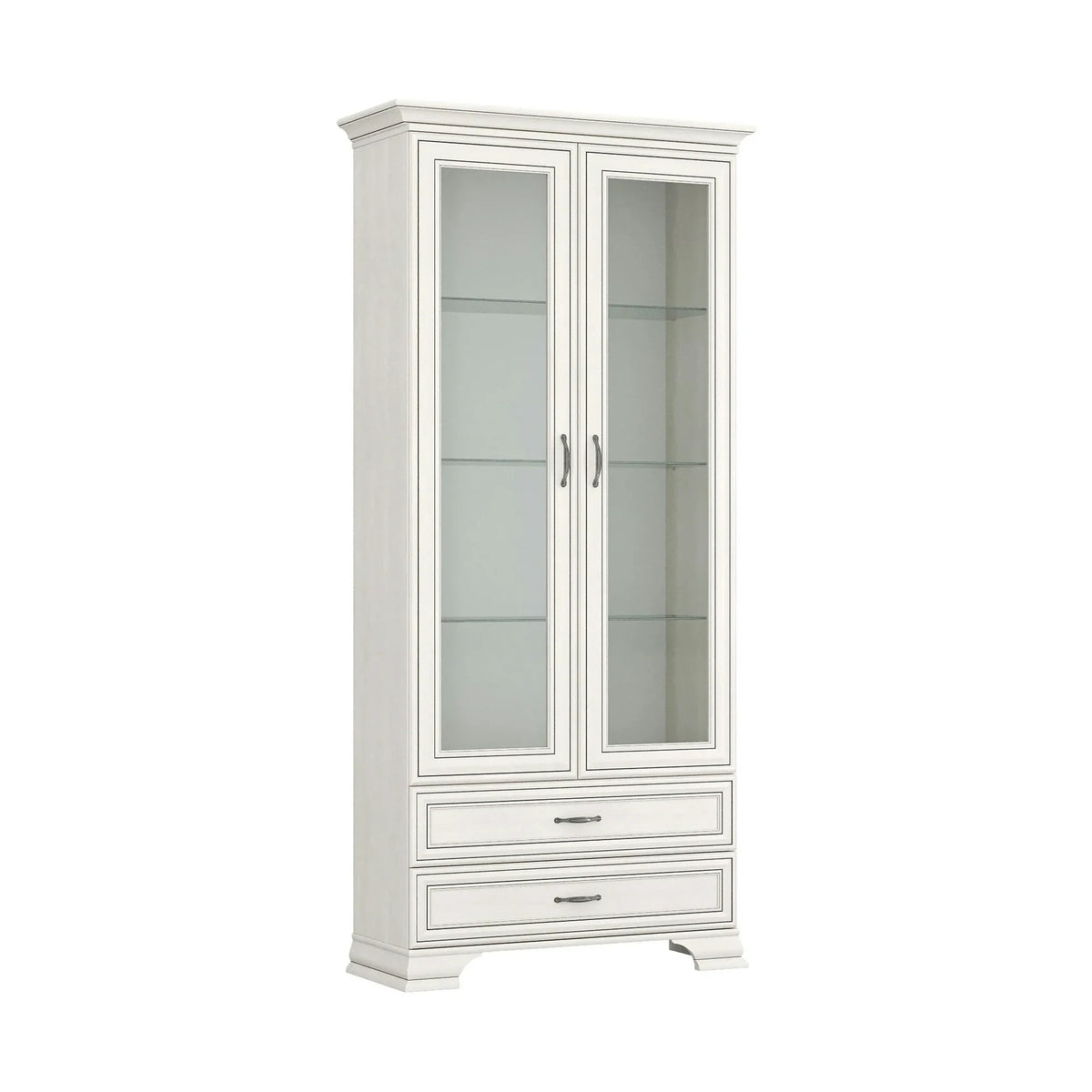 Vitrina TIFFANY II, grej, PAL laminat, 99x40x212 cm