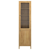 Vitrina KLARK, stejar auriu, PAL laminat, 55x42x210 cm