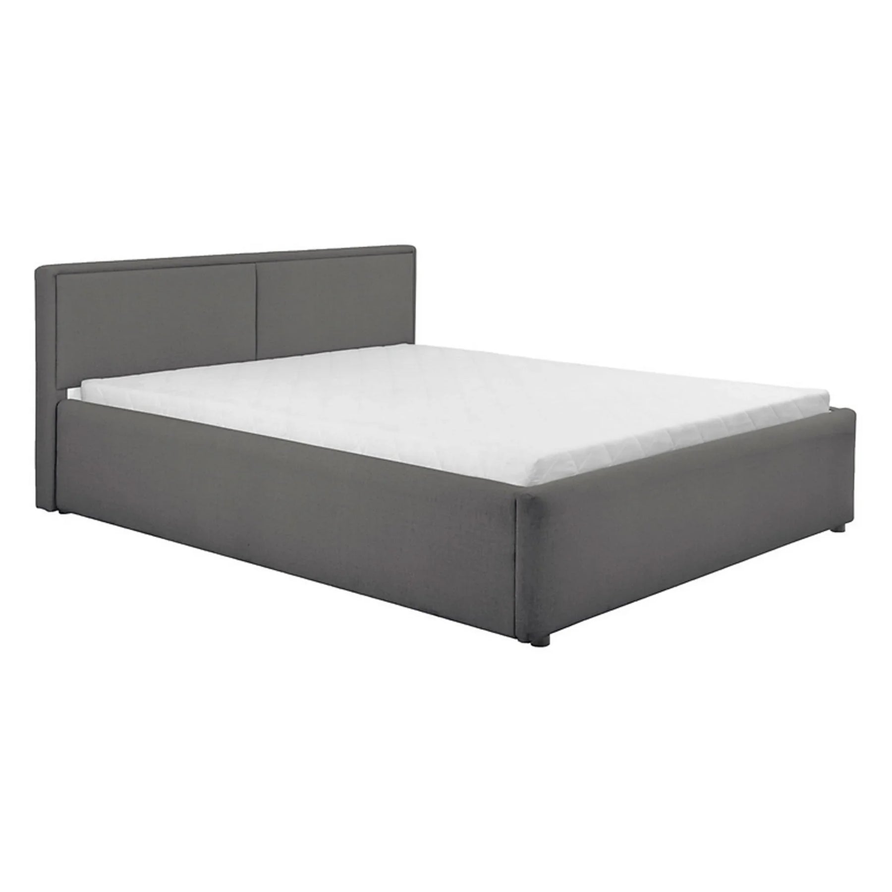 Cadru pat NEDIN 160x200, stofa clasica gri inchis - Maya 21